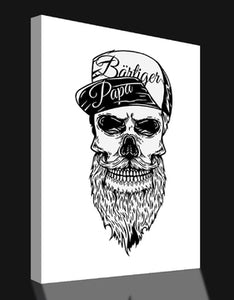 Bärtiger Papa - Leinwand