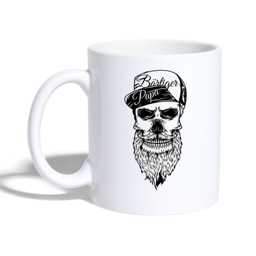 Bärtiger Papa Tasse - Weiß